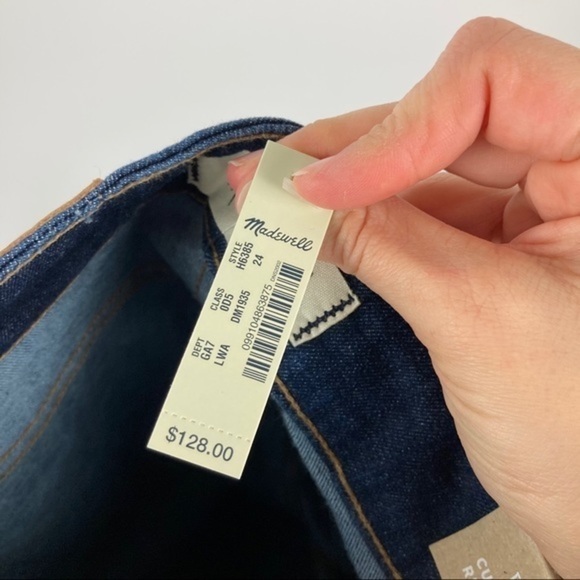NWT Madewell Dark Wash Curvy High Rise Jeans Sz 24 - Picture 12 of 13